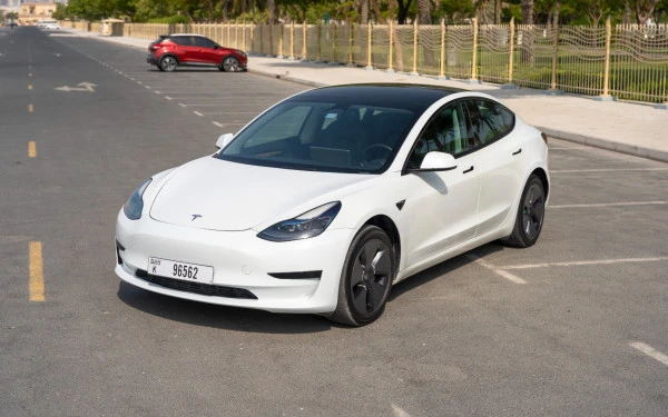  White Tesla Model 3 Photo 