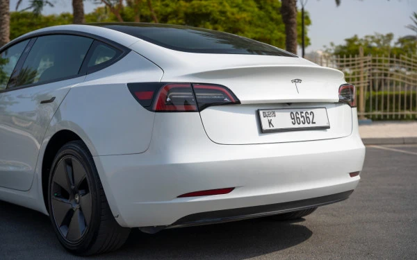  White Tesla Model 3 Photo 