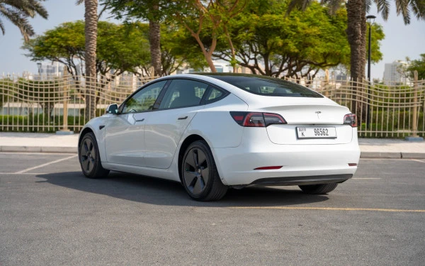  White Tesla Model 3 Photo 