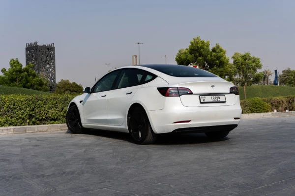  White Tesla Model 3 Photo 