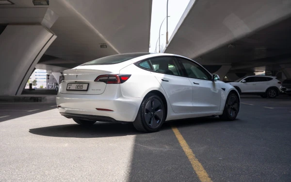  White Tesla Model 3 Photo 