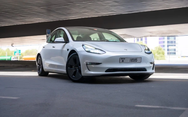  White Tesla Model 3 Photo 