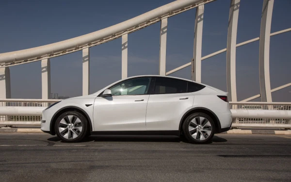  White Tesla Model Y Long Range Photo 