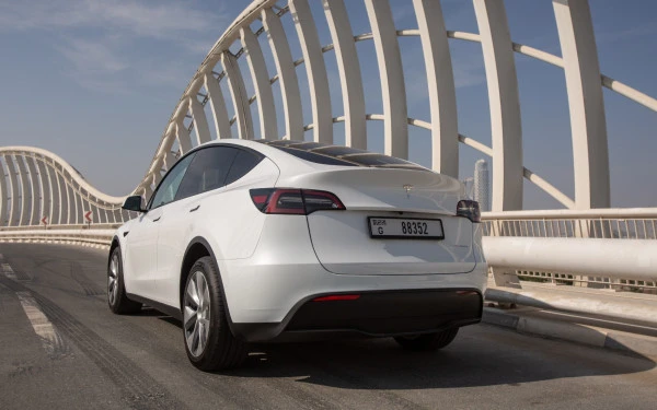  White Tesla Model Y Long Range Photo 