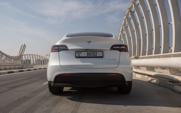  White Tesla Model Y Long Range Photo 