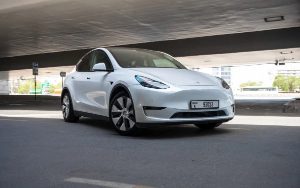  White Tesla Model Y Long Range Photo 
