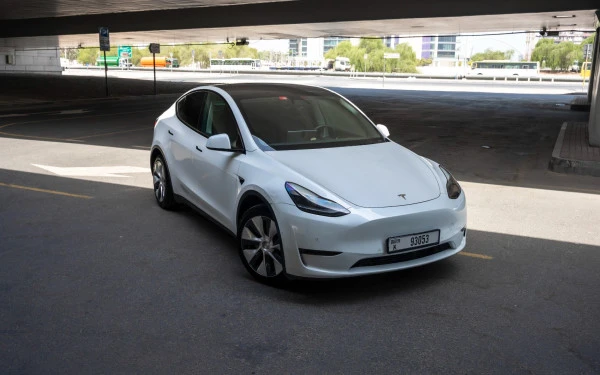  White Tesla Model Y Long Range Photo 