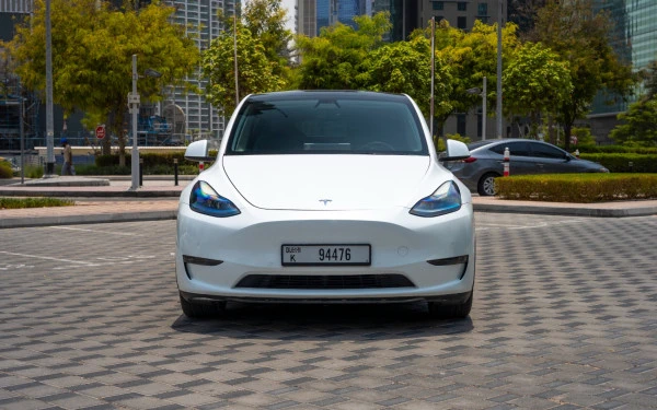  White Tesla Model Y Long Range Photo 