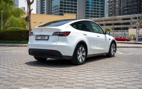  White Tesla Model Y Long Range Photo 