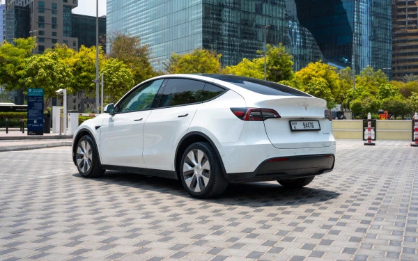  White Tesla Model Y Long Range Photo 