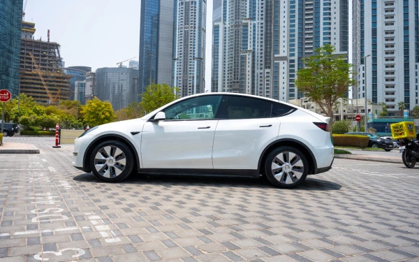  White Tesla Model Y Long Range Photo 