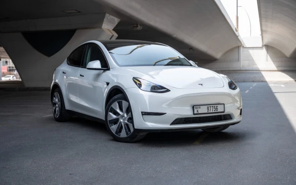  White Tesla Model Y Long Range Photo 