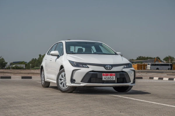  White Toyota Corolla Photo 