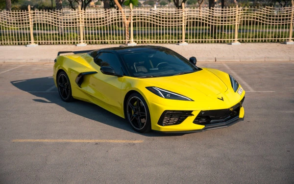  Yellow Chevrolet Corvette Photo 