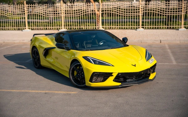  Yellow Chevrolet Corvette Photo 