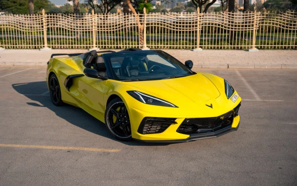  Yellow Chevrolet Corvette Photo 