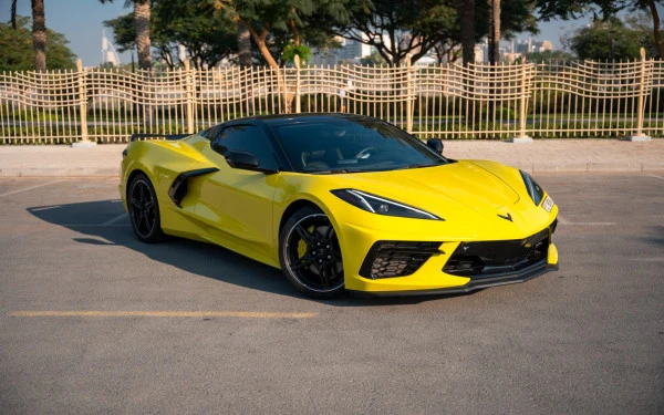  Yellow Chevrolet Corvette Photo 