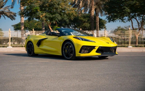  Yellow Chevrolet Corvette Photo 