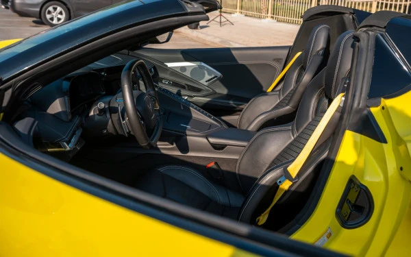  Yellow Chevrolet Corvette Photo 