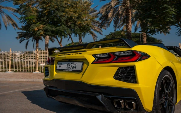  Yellow Chevrolet Corvette Photo 
