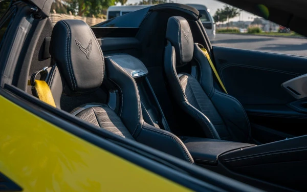  Yellow Chevrolet Corvette Photo 
