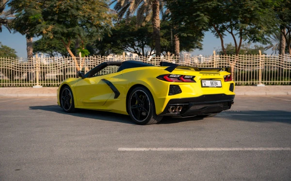  Yellow Chevrolet Corvette Photo 