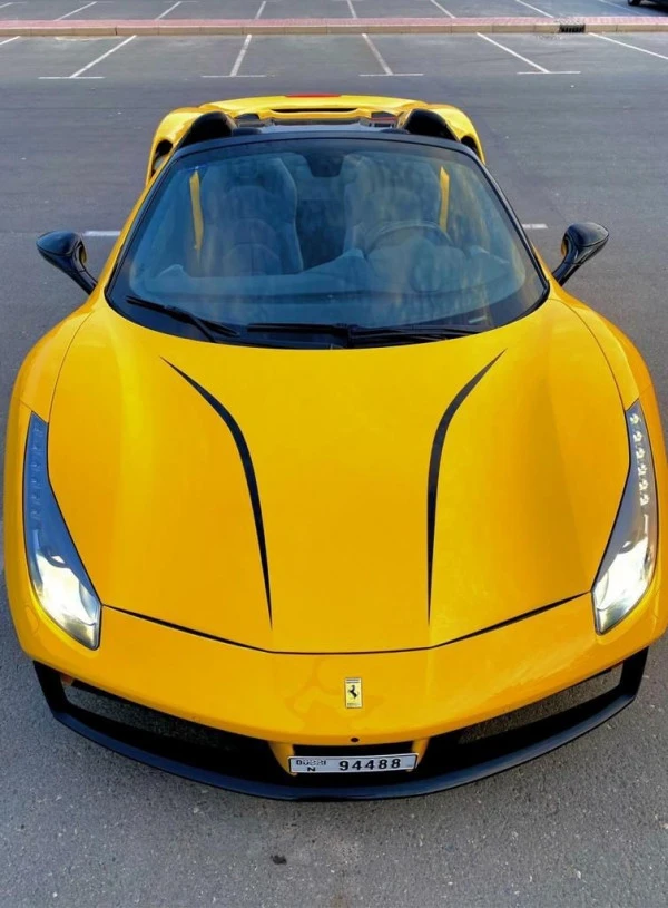  Yellow Ferrari 488 Spyder Photo 