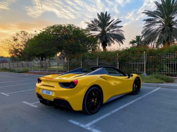  Yellow Ferrari 488 Spyder Photo 