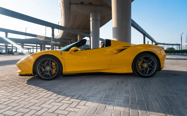  Yellow Ferrari F8 Tributo Spider Photo 