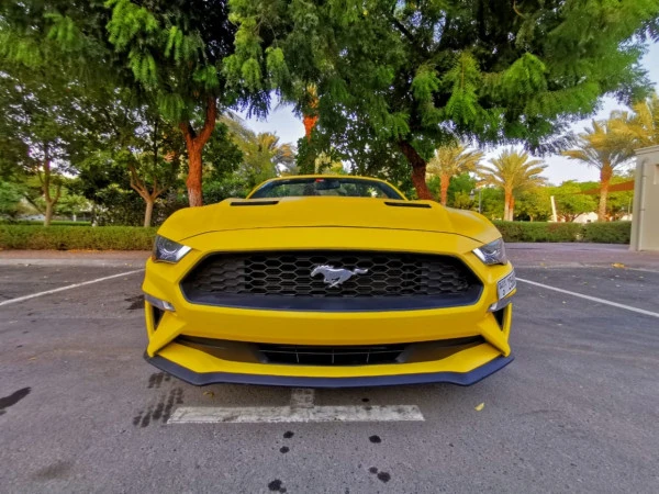  Yellow Ford Mustang cabrio Photo 