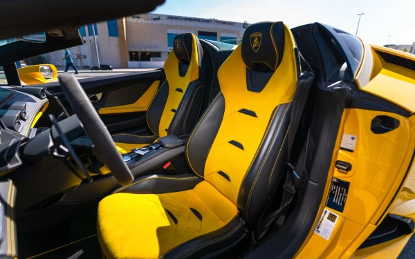  Yellow Lamborghini Evo Spyder Photo 